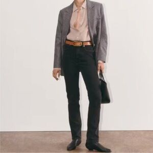 Everlane The Way-High Slim Jean Straight Size 30 Short Black